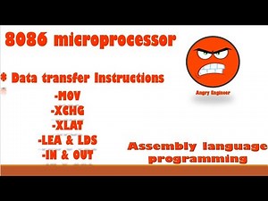 data transfer instructions of 8086 microprocessor | MOV XCHG LEA LDS XLAT IN OUT instructions