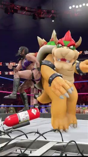 Bowser vs Rhea Ripley #wwe2k25 #shorts