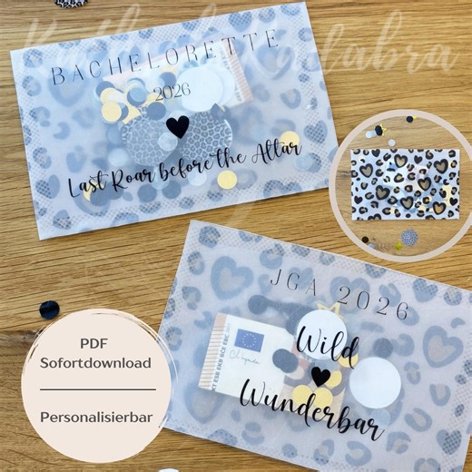 Shaker Card for Bachelorette Party Money Gift, Leopard Print Design, PDF Download – Wildly Wonderful Printable Card for Bachelorette Parties, Leopard Print, Digital Download - Etsy UK