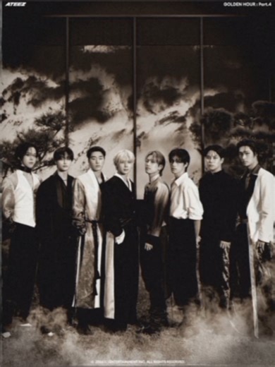 Opening #ATEEZ #GoldenHourPart4 A Version!!😊😍♾🖤🤍💙💚💙🤍💚🌳#ATEEZAlbum💽#Ghost👻#GoldenHour🌞⏳ #ATINY⏳💡 @ATEEZ_Official