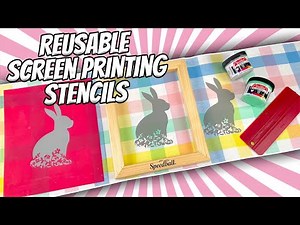 How to Screen Print with a Reusable Stencil Using Speedball Speed Screens | Screen Printing Tutorial