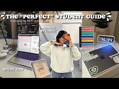 The "PERFECT" Student Guide 🎧✨| how to become the perfect student, study tips, tricks, organisation
