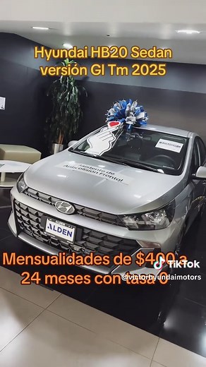 Hyundai HB20 Sedan GL 2025: Mensualidades y Oportunidades