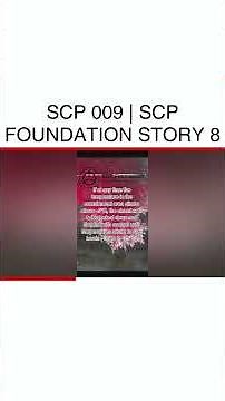 Chilling Encounter with SCP 009 - The Red Ice Phenomenon Revealed! #SCPFoundation #ScaryStory