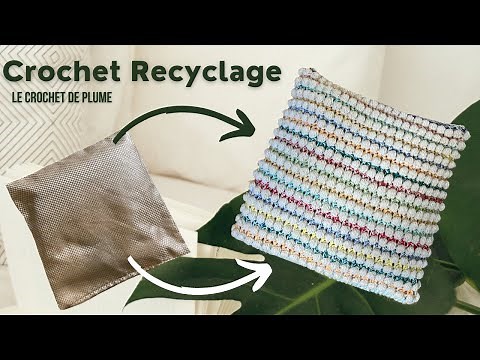 How to Crochet a Cushion - Easy, Quick and Cheap - Recycle Your Wool - Step by Step