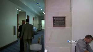 During Hillary Clinton adviser Sidney Blumenthal’s deposition before the House Select Committee on Benghazi, former House Oversight Cmte Chair Darrell Issa (R-CA) enters the room where the deposition it taking place. 30 seconds later (which have been edited out of clip) he is escorted out of the room by Rep. Trey Gowdy, Chair of the House Select Committee on Benghazi. | C-SPAN