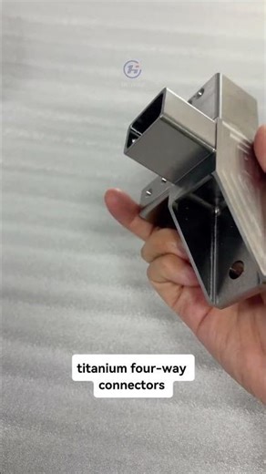 Titanium 4-Way Square Tube Connectors