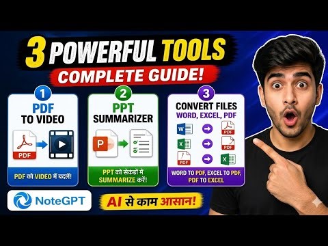 How to Convert PDF to Video Easily | How to Make a Video from PDF |PDF TO VIDEO | Best Ai Tools