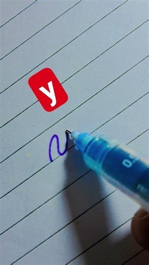 How to write ✍️ y#handwriting #shortsvideo #calligraphy