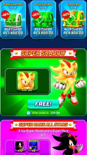 Sonic Forces Super Shadow Special Character Free Crate Open