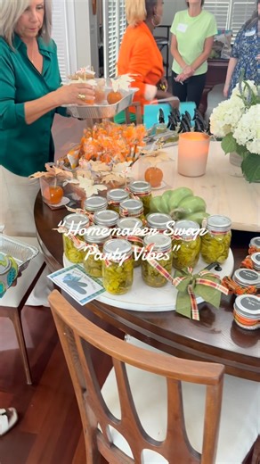Kelly S Green on Instagram: "🌸 What’s a Homemaker Swap Party? 🌸 A homemaker swap party is a sweet gathering where women come together to share what they’ve made, baked, or created with love. Think of it like a modern-day “barn raising,” but instead of building barns, we’re building community. 🏡✨ Here’s how it works: ➡️ Each person brings a set amount of one homemade item. It could be sourdough loaves, apple butter, candles, canned veggies, soaps, crafts, jams, cookies—you name it! ➡️ We set e