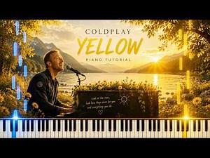 Coldplay Yellow Beginner Piano Tutorial