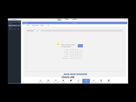 How to Set Network (LAN) Connection in Colorlight PlayerMaster to Brain Box OLB-N35 / OLB-N100