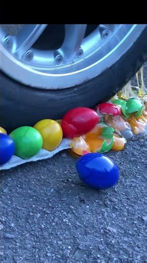 Crushing Experiments! Car vs Crunchy & Soft things by Car wheel #satisfying