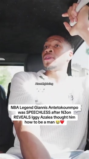 NBA Legend Giannis Antetokounmpo was SPEECHLESS after N3on REVEALS Iggy Azalea thought him how to be a man 😭❤️ #n3on #nba #giannisantetokounmpo #iggyazalea