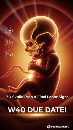 W40 DUE DATE! 🥳 3D Skull Prep & Final Labor Signs!” #short - Is Labor Near?