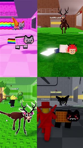 Nyan cat × 99 night in the Forest 🌈 #roblox #robloxshorts #shorts #nyancat