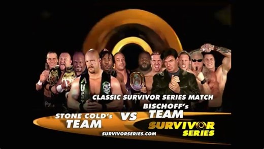 Team Bischoff vs Team Austin Survivor Series Elimination Ten Man Tag Team Match in  Survivor Series 