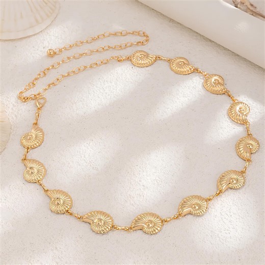 Gold Shell Waist Chain - Boho Body Jewelry, Beach & Festival Belt for Women - Etsy