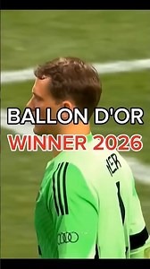 Yashin-trophy Winner 2026 Goalkeeper... 🧤🔥