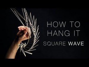 Square Wave Kinetic Spinner | How To Hang It Tutorial