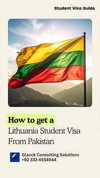Pakistan 🇵🇰 to Lithuania 🇱🇹: Quick Student Visa Guide 2025 (English)