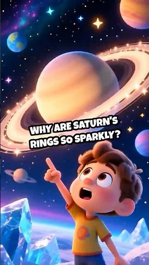 Why Saturn Looks Like That? The Sparkly Rings #solarsystem