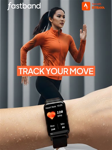 Cycling itu paling satisfying kalau progresnya kelihatan. 🚴‍♂️📈 Fastband ONE bantu tracking ride kamu, lalu sync ke Strava biar tiap kayuhan ke-record rapi—dari jarak sampai durasi. ⌚️📲✨ #FastbandONE #YourDailyBestie #fyp #band11 #strava
