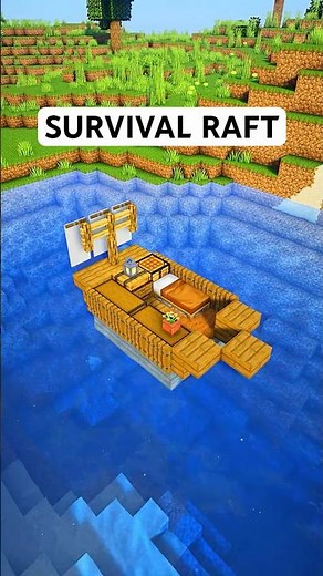 This Minecraft Raft House Actually Works