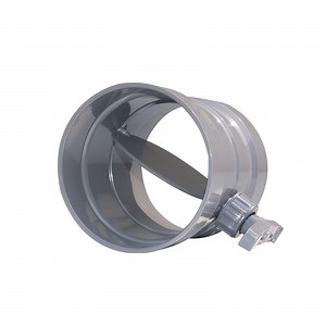 [Hot Item] วาล์วควบคุมปริมาณอากาศสำหรับท่อระบายอากาศแบบผีเสื้อ PVC 160mm