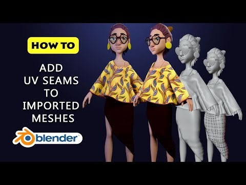 HTT How To Add UV Seams to Imported Meshes in Blender