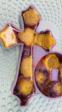 Exploding Colours in Resin Cross | Alcohol Ink Art That Shines with Faith and Light #resinartist