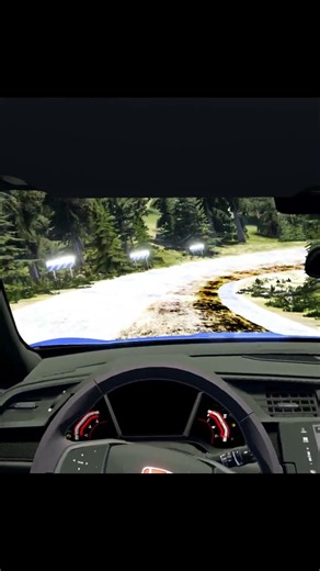 This Supercharged Honda Civic Type-R Rips! (BeamNG POV) #shorts