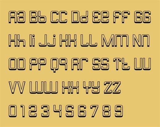 3D Font, 3D Letters, 3D Typeface, 3D Text, 3D Typography, Cricut Font, Procreate Font, Insta Font, Canva Font, Cool Font, Instagram Fonts - Etsy