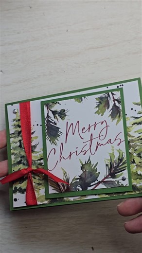 If your holiday cardmaking plan needs to be simple this year, this one is for you. Layered pattern paper, a bold sentiment, a little ribbon, done. This card was made using the Joyful Days Memories and More Card Pack, and it did most of the work for me in the best way. You do not need complicated to make something beautiful. 🎄 #stampinup #handmadechristmascards #easycardmaking #quickcards #cozycrafting #papercrafting | Sassy Paper Crafts