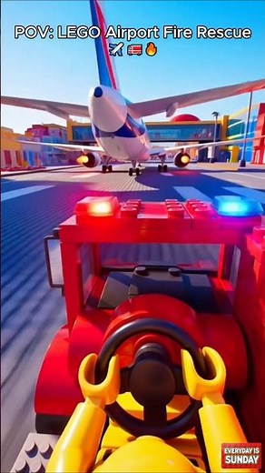 POV: LEGO Airport Fire Rescue ✈️🚒🔥