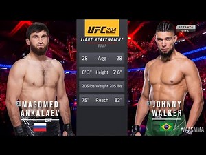 MAGOMED ANKALAEV VS JOHNNY WALKER FULL FIGHT UFC 294