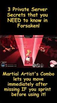 3 Private Server Secrets that you NEED to know in Forsaken!
