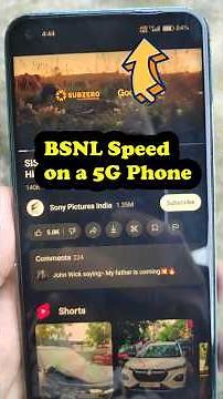 Is BSNL Faster on 5G Phones? #ytshorts