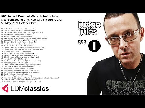 Judge Jules - Radio 1 Essential Mix - Live from Sound City, Newcastle Metro Arena - 25 Oct 1998