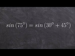 What are the sum and difference formulas for sine