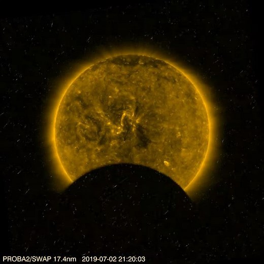Partial Solar Eclipse Seen 4 Times by ESA Satellite
