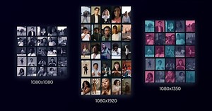 Dynamic Instagram Social Media Showreel with Clean Titles