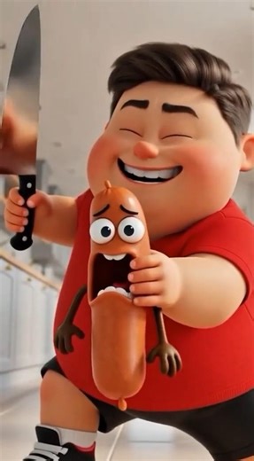 POV: You’re the Sausage at Breakfast 😱 #funny #3danimation #viral