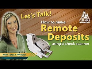 How to Make Deposits with a Remote Deposit Check Scanner | Let's Talk!