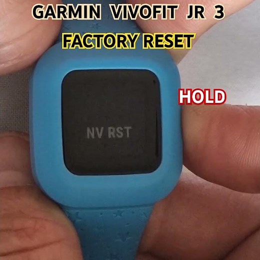 GARMIN VIVOFIT JR 3 hard reset to factory settings