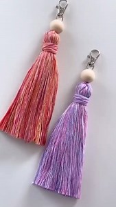 180K views · 1.1K reactions | How adorable are these tassel keyrings by @sweetonyounz? They feature our mixed string in Flora Fiesta and Lavender Skies, along with confetti string in Lavender Skies | Mary Maker Studio | Facebook