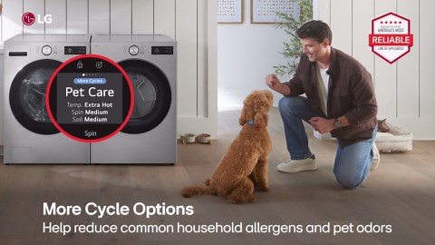 LG 7.4 cu. ft. Vented SMART Stackable Electric Dryer in Graphite Steel with TurboSteam, AI Sensing and LCD Display DLEX5800V