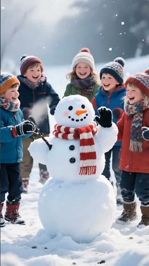 ❄️ Snowman Dance Party! | Kids Dancing Around the Snowman ☃️🎶