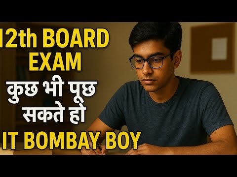 "12th Board Exam Live Study | IIT Bombay Boy Study With Me | 8 Hour Study Stream"